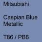 Preview: Mitsubishi, Caspian Blue Metallic, T86 / PB8.